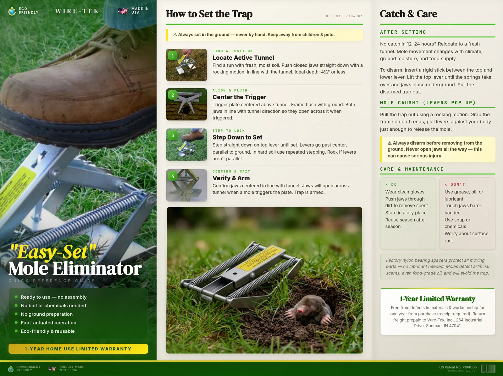 Wire-Tek Easy-Set brochure